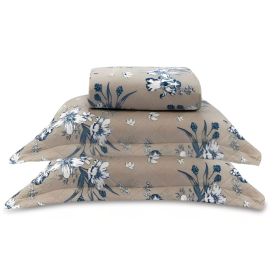Kit Colcha Casal Estampada Versalhes Havan Casa 3 Pe&ccedil;as - Azul Linho