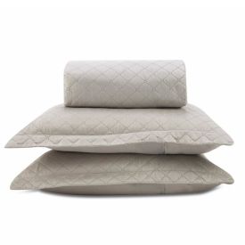 Kit Colcha Casal Lisa Versalhes Havan Casa - Bege