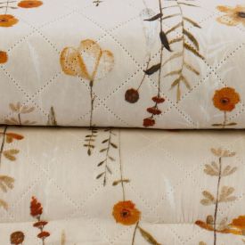 Kit Colcha King Estampada Versalhes Havan Casa 3 Peças - Floral Bege