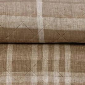 Kit Colcha King Estampada Versalhes Havan Casa 3 Peças - Xadrez Bege