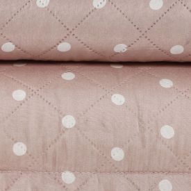 Kit Colcha Queen Poá Versalhes Havan Casa 3 Peças - Rosa Pálido
