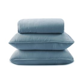Kit Colcha Queen Elegance Havan Casa 3 Pçs - Azul