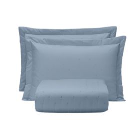 Kit Colcha Queen Requinte 3 Peças Havan Casa - Azul Stone