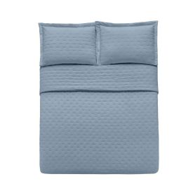 Kit Colcha Queen Requinte 3 Peças Havan Casa - Azul Stone