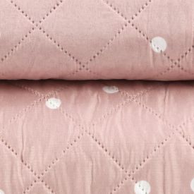 Kit Colcha Solteiro Po&aacute; Versalhes Havan Casa 2 Pe&ccedil;as - Rosa Palido