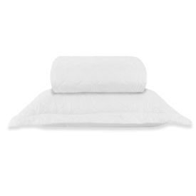 Kit Colcha Solteiro Versalhes Lisa Havan Casa 2 pçs - Branco