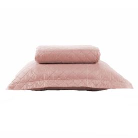 Kit Colcha Solteiro Versalhes Lisa Havan Casa 2 pçs - Rose