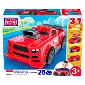Kit Constru&ccedil;&atilde;o 3 em 1 Carro Monte e Acelere Mega Blocks