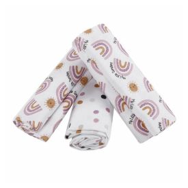 Kit Cueiro com 3 Peças 80X80 cm Havan Baby - Arco-Íris