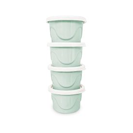 Kit de Potes Infantis 125Ml 4 Peças - Verde