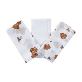 Kit Fralda Prime Havan Baby 3 Peças - Urso Bege