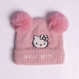 Kit Gorro e Luva Infantil Menina em Tricot Sanrio - HELLO KITTY U