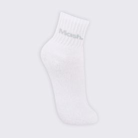 Kit Meia Feminina Cano Curto Esportiva com 3 Pares Mash - Bc/Cz/Pt 34/38