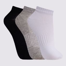 Kit Meia Feminina com 3 Pares Cano Curto Holla
