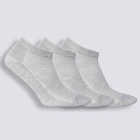 Kit Meia Feminina Com 3 Pares Cano Curto Holla - Cinza 34/39