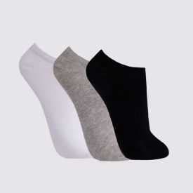 Kit Meia Feminina com 3 Pares Cano Invísivel Holla