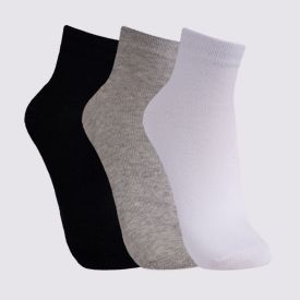Kit Meia Feminina com 3 Pares Cano Médio Holla