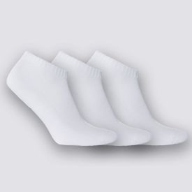 Kit Meia Masculina Com 3 Pares Cano Curto Telada Risk - Branco 39/43