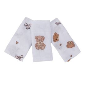 Kit Pano de Boca 3 Peças Prime Havan Baby - Urso Bege