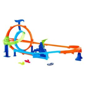 Kit Pista Hot Wheels Action Lan&ccedil;a e Bate Mattel