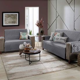 Kit Protetor de Sofa 2 e 3 Lugares Havan Casa - Cinza 