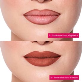 Lapiseira Labial Soft Petals Eudora Niina Secrets - Castanho Claro