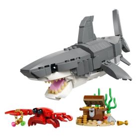 Lego Creator 3 em 1 Tubarão Feroz com Um Baú de Tesouro - 31381
