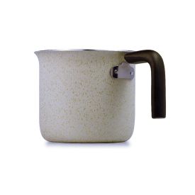 Leiteira Antiaderente Eko Multiflon 12Cm - Bege