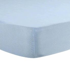 Lençol com Elástico Casal de Malha Paris - Azul Placido