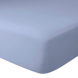 Lençol Avulso Casal Percal 100% Algodão Buona Fortuna - Azul Liso Novo