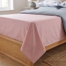 Lençol Avulso Casal Percal 100% Algodão Buona Fortuna - Rosa Velho