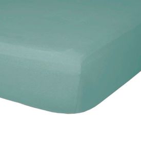 Lençol Avulso King Com Elástico Malha Slim Solecasa 1 Peça - Verde Retro