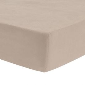 Lençol Avulso King com Elástico Plush Havan Casa - Bege