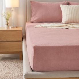 Lençol Avulso King com Elástico Plush Havan Casa - Rosa Poema 