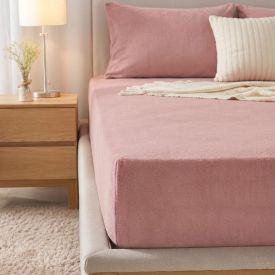Lençol Avulso Queen com Elástico Plush Havan Casa - Rosa Poema 