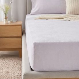 Lençol Avulso Queen com Elástico Plush Havan Casa - Cinza Lunar