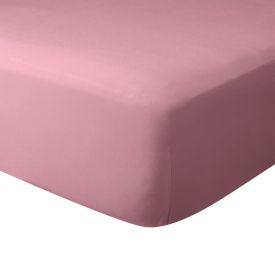 Len&ccedil;ol com El&aacute;stico Solteiro de Malha Paris - Rosa Cravo