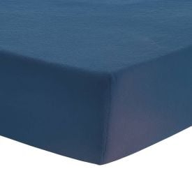 Lençol Solteiro Avulso com Elástico Plush Havan Casa - Azul Jeans