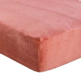 Lençol Queen com Elástico Avulso Plush Slip Havan Casa - Argila