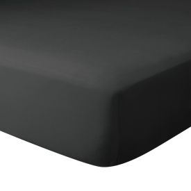 Lençol Queen Percal 100% Algodão Buona Fortuna - Preto Liso