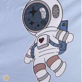 Lençol Solteiro Avulso com Elástico Infantil Buona Fortuna - Astronauta