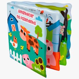 Livrinho de Banho para Bebê Buba - Amanhecer na Fazendinha