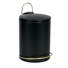 Lixeira Com Pedal Montreal Havan Casa 5 Litros - Preto 