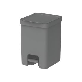 Lixeira Com Pedal Trium Ou 12 Litros - Chumbo