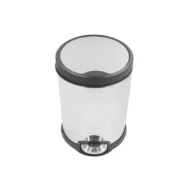 Lixeira Com Tampa Siliconada Havan Casa 5 Litros - Aço Inox
