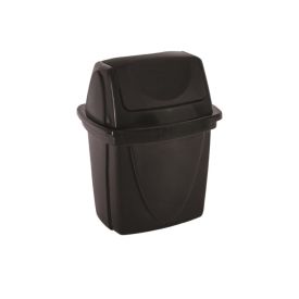 Lixeira De Pia Basculante Plasútil 4,9 Litros - Preto