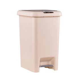 Lixeira Plástica com Pedal  Havan Casa 15 Litros - Creme