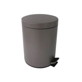 Lixeira Redonda Marrocos Com Pedal 5 Litros Havan Casa - Chocolate