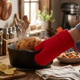 Luva de Cozinha 27 cm Masterchef Gedex - Vermelho