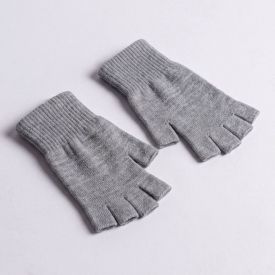 Luva Sem Dedo Feminina Em Tricot Boby Blues Mescla